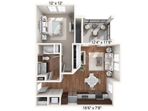 Iris Floor Plan at Bridge at Indigo, Austin, TX